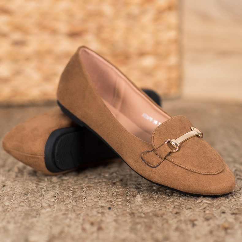 SHELOVET Mokkanaiset ballerinat ruskea 1