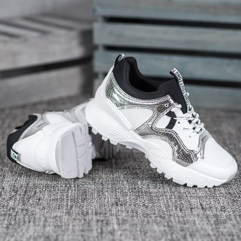 Bona Muoti lenkkarit Mesh valkoinen harmaa 1