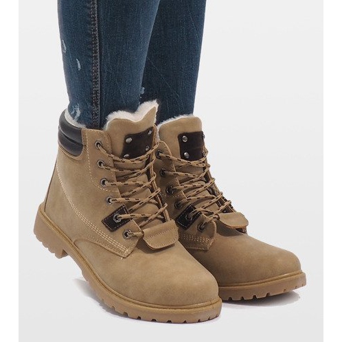 Kamelineristetyt saappaat D494C-8 ruskea 2