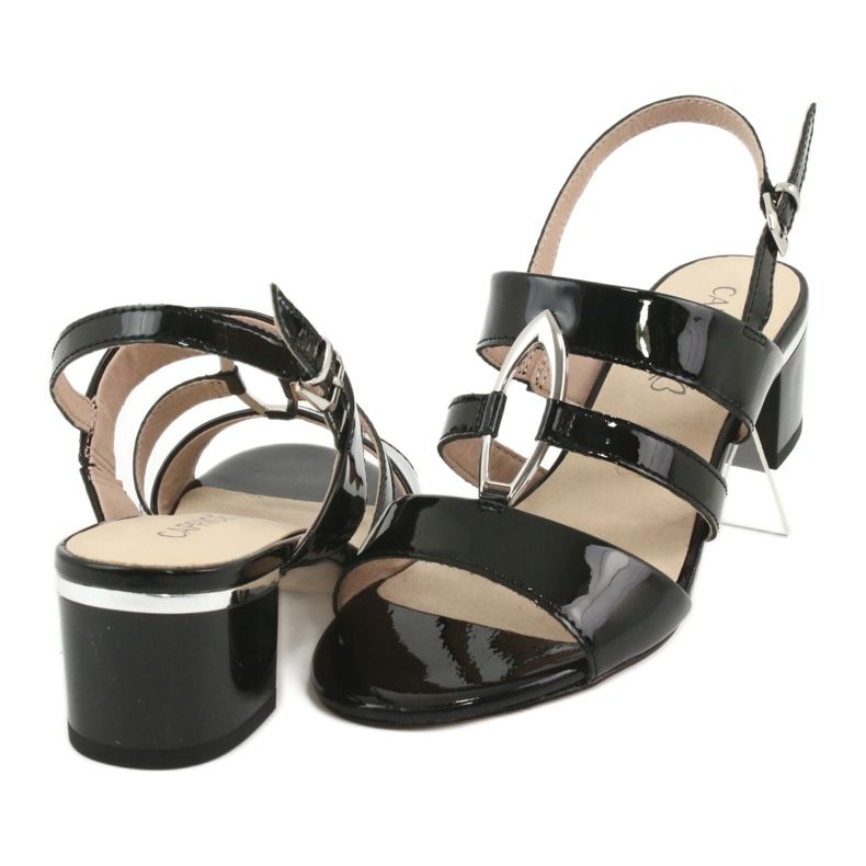 Naisten Caprice -sandaalit, koriste 28208 musta 4