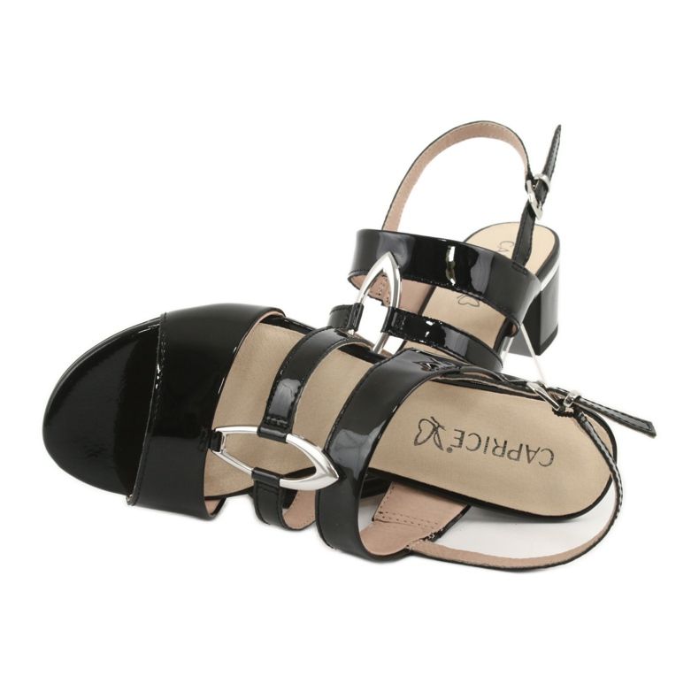 Naisten Caprice -sandaalit, koriste 28208 musta 5