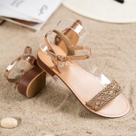 Small Swan Tyylikkäät punotut sandaalit keltainen 1 Small Swan Tyylikkäät punotut sandaalit keltainen 1