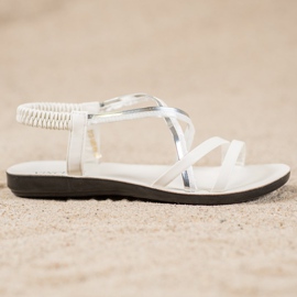 VINCEZA Slip-On sandaalit valkoinen 2