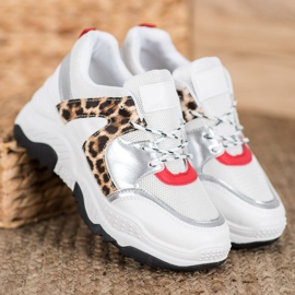 SHELOVET Muodikkaat nauhalliset lenkkarit valkoinen 1