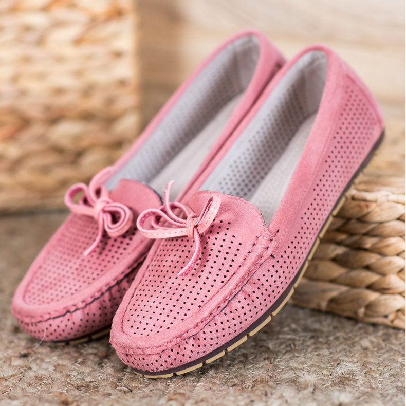 Kylie Mukavat Loaferit Jousella vaaleanpunainen 1