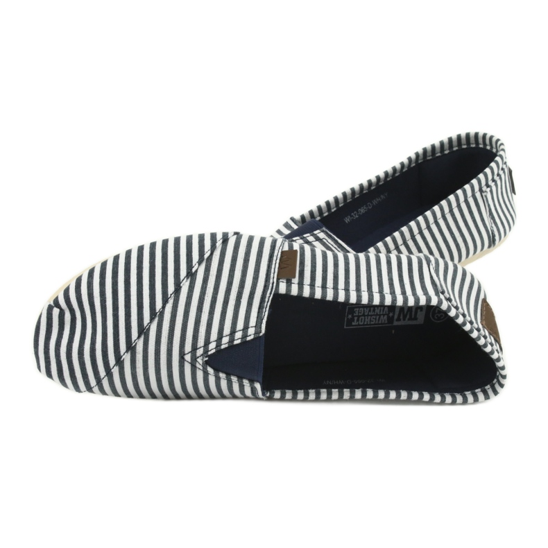 Wishot Mukavat, muodikkaat raidalliset tennarit 32-065, valkoinen ja sininen 5