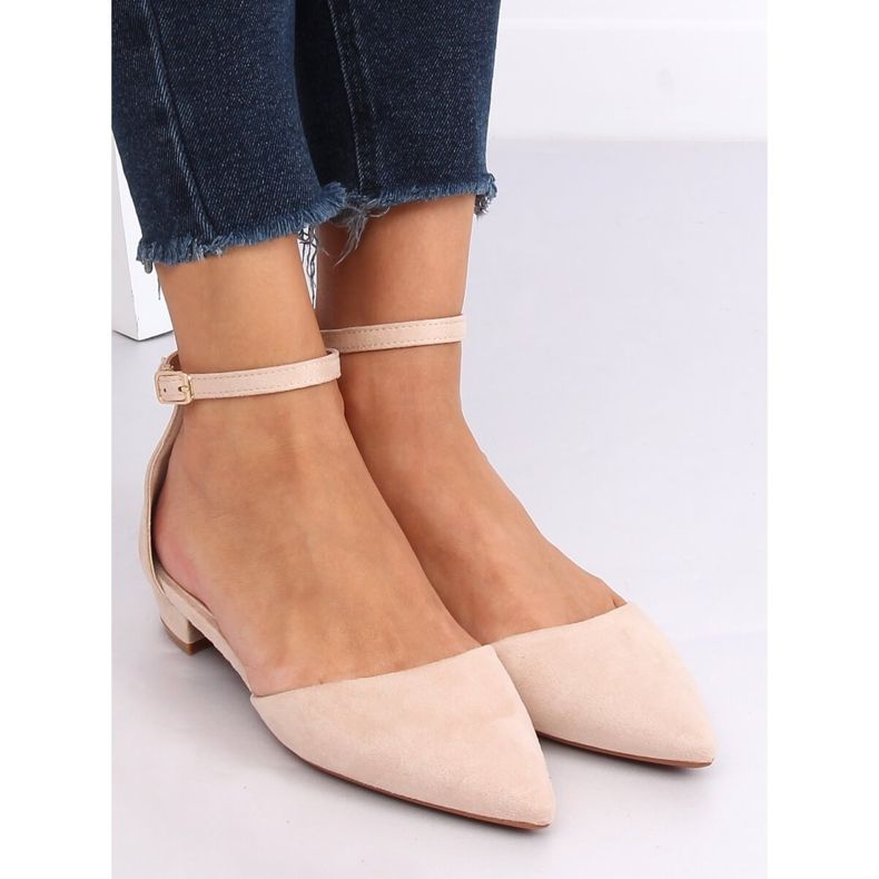Beige leikkaus ballerinat MM-795 Beige 2
