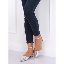 Hopeahiotut ballerinat MM-795 Hopea harmaa 1