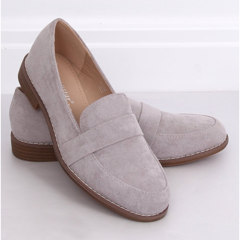 Harmaa Naisten harmaa loafers T366P Harmaa 1