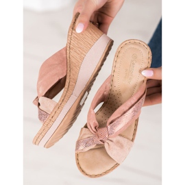 VINCEZA Wedge -sandaalit vaaleanpunainen 1