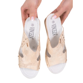 VINCEZA Wedge -sandaalit kultainen 2