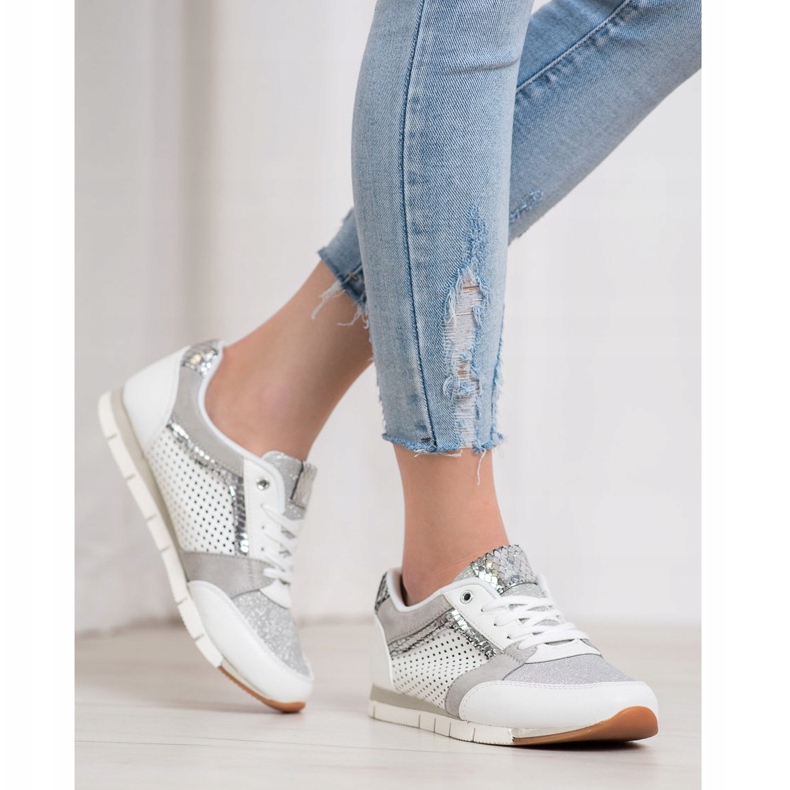 Kylie Avoimet urheilukengät valkoinen 2