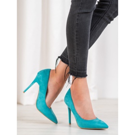 R'S Mokkanahkaiset korkokengät sininen 2