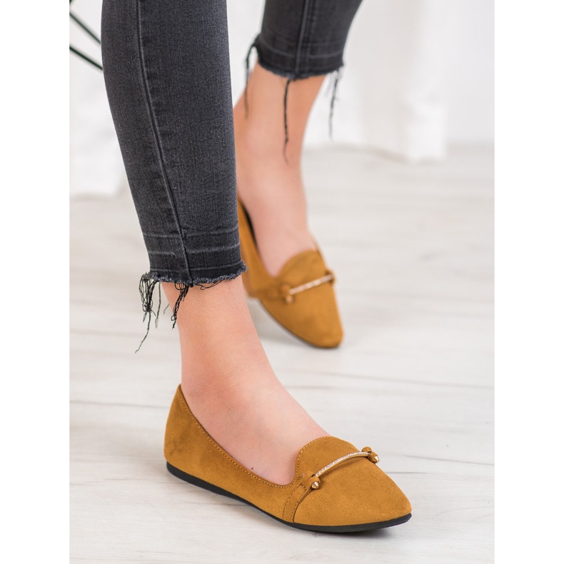 SHELOVET Ballerina Spitzissä ruskea 1