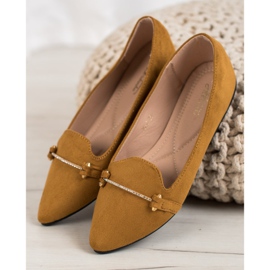 SHELOVET Ballerina Spitzissä ruskea 2