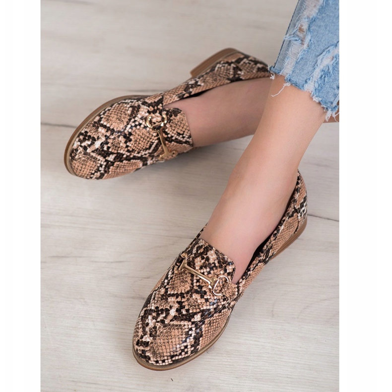 Seastar Tyylikkäät Snake Print Loaferit monivärinen 1