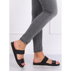 Musta CK66P Musta tossut kuminauhoilla 2