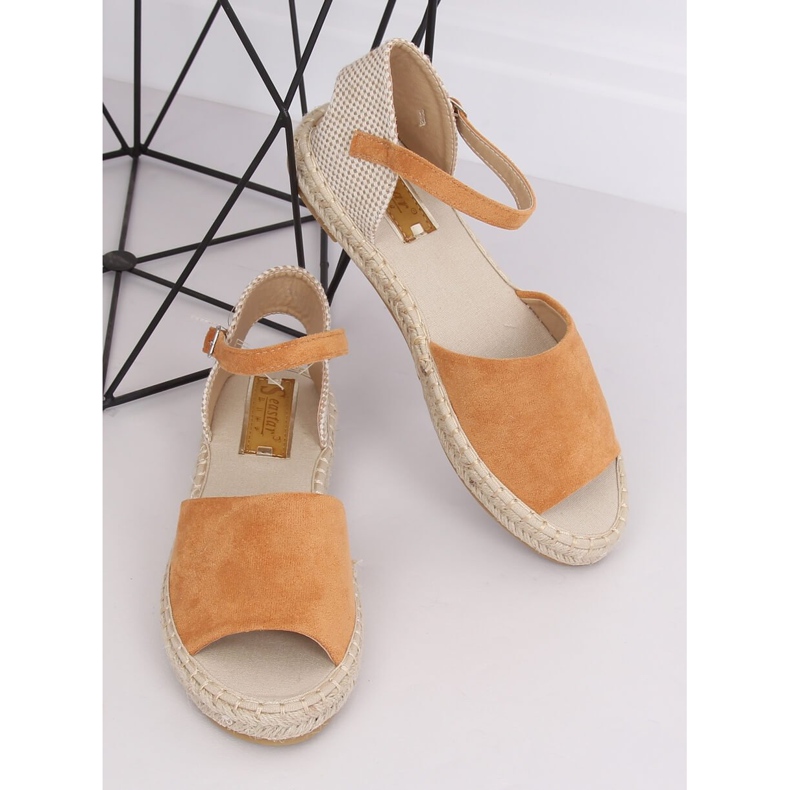 Espadrillot leikattu kameli BB28P Camel ruskea 2