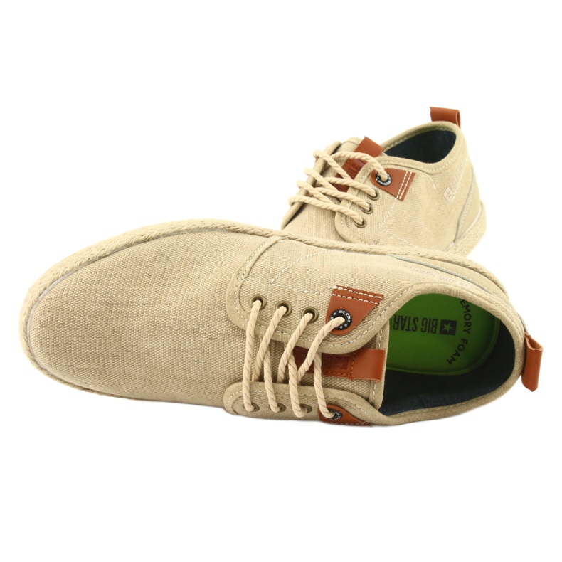 Miesten espadrillit Big Star FF174153 pitsi ruskea 5