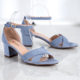 Seastar Tyylikkäät mokkanahkaiset sandaalit sininen 1