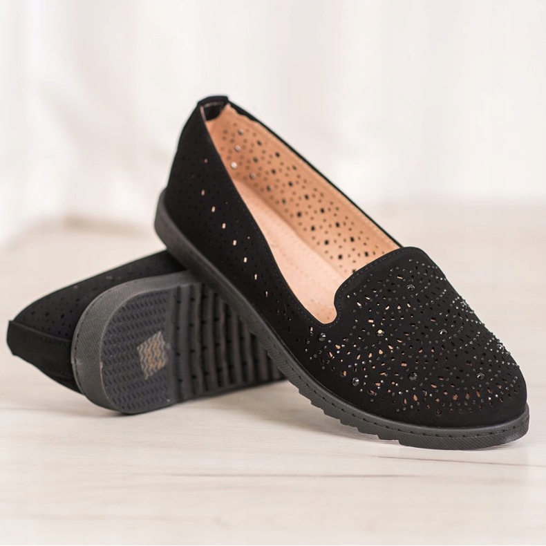 Seastar Avoimet herrat kristallien kanssa musta 1