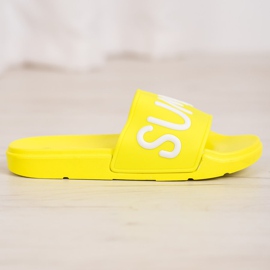 SHELOVET Kumiset tossut keltainen 2