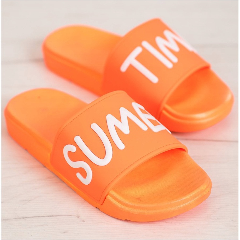 SHELOVET Kumiset tossut oranssi 2