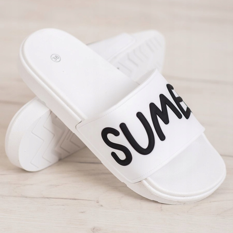 SHELOVET Kumiset tossut valkoinen 1