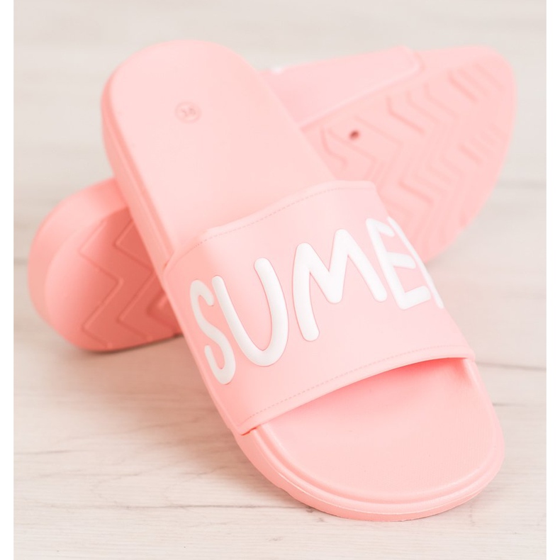 SHELOVET Kumiset tossut vaaleanpunainen 1