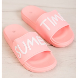 SHELOVET Kumiset tossut vaaleanpunainen 2