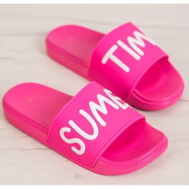 SHELOVET Kumiset tossut vaaleanpunainen 2