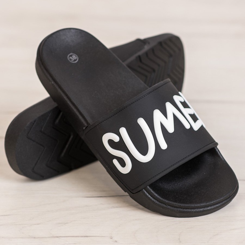 SHELOVET Kumiset tossut musta 1