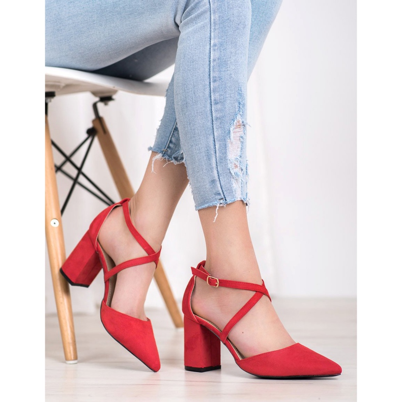 Diamantique Pumput pylväässä punainen 2