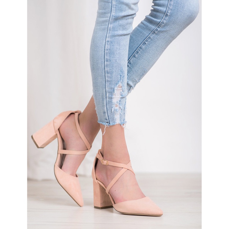 Diamantique Pumput pylväässä monivärinen vaaleanpunainen 1