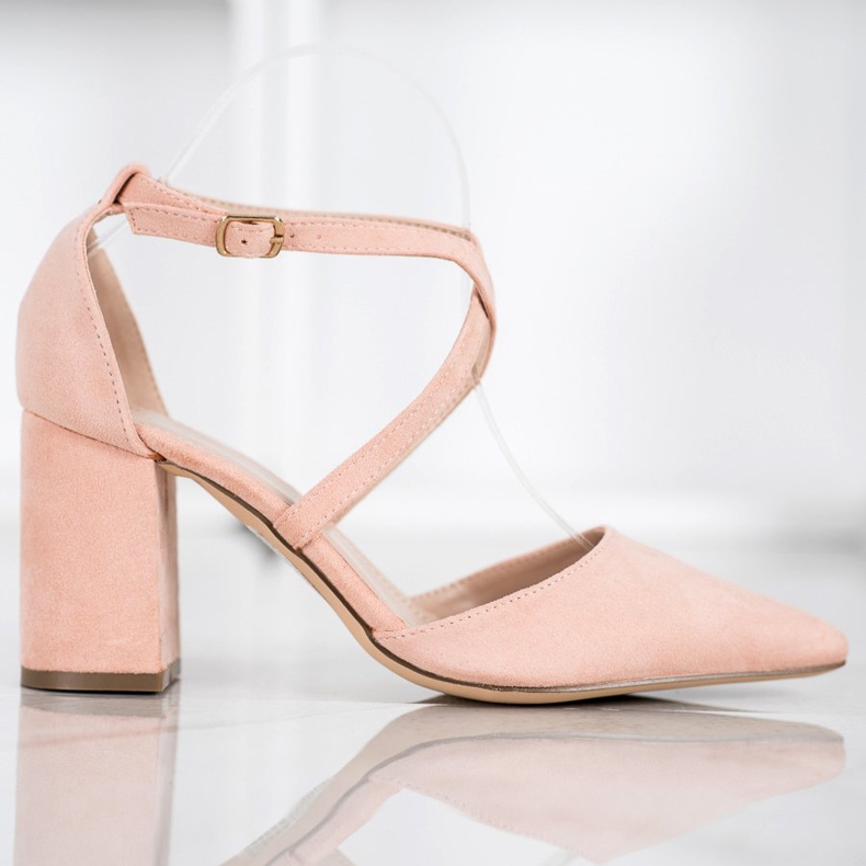 Diamantique Pumput pylväässä monivärinen vaaleanpunainen 2