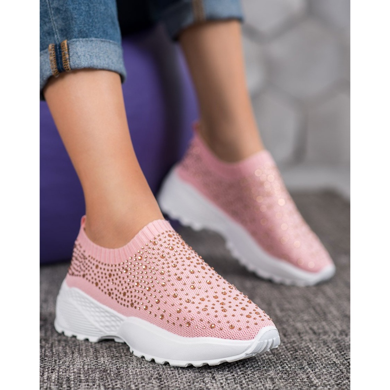 Diamantique Urheilujalkineet kristalleilla vaaleanpunainen 2