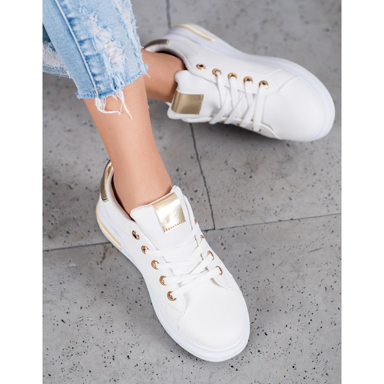 SHELOVET Muodikkaat urheilukengät valkoinen 1