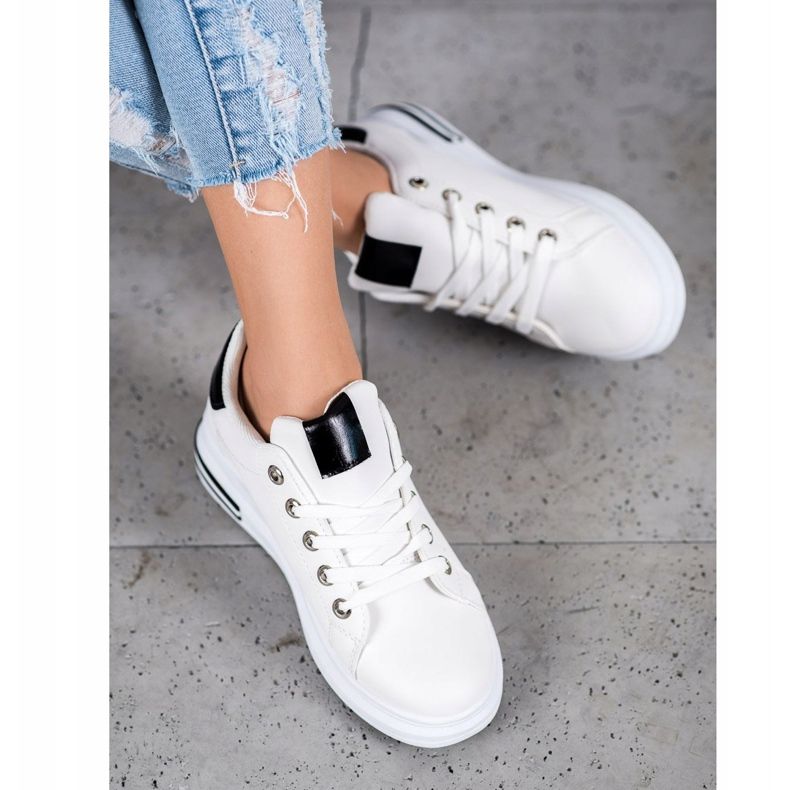 SHELOVET Muodikkaat urheilukengät valkoinen 2