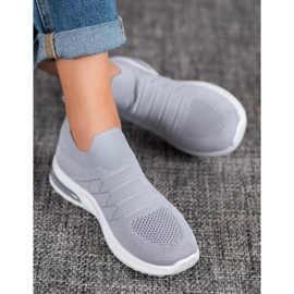 Diamantique Harmaat Slip-On-kengät 1