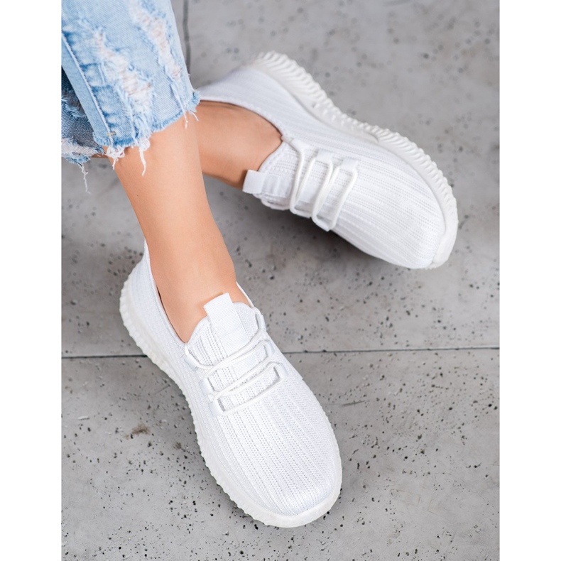 SHELOVET Tekstiiliset urheilukengät valkoinen 1