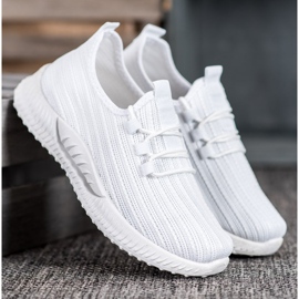 SHELOVET Tekstiiliset urheilukengät valkoinen 2