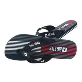 Miesten Big Star 174463 tummansiniset tossut valkoinen punainen laivastonsininen 4