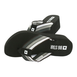 Big Star varvastossut kiilassa 274A300 musta harmaa 4