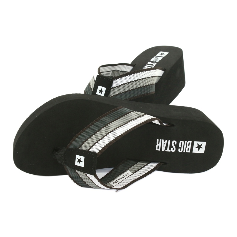 Big Star varvastossut kiilassa 274A300 musta harmaa 4