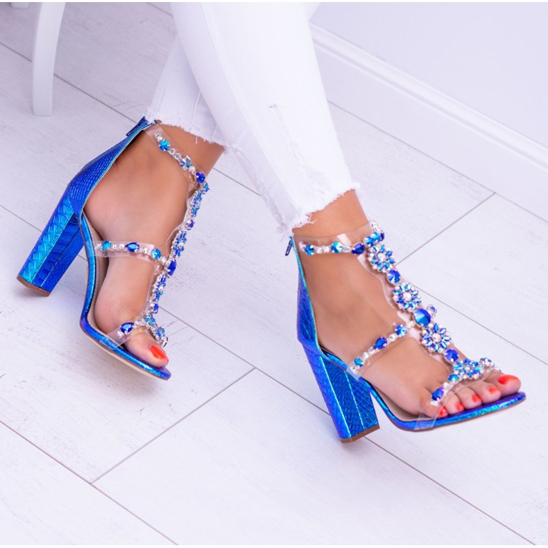 Lu Boo Cubic Zirkonia bensiinisandaalit Taylor monivärinen 1