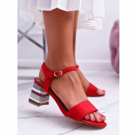 Vinceza Naisten sandaalit korkokengillä Värikäs kantapää Punainen Niente 1