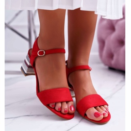 Vinceza Naisten sandaalit korkokengillä Värikäs kantapää Punainen Niente 2