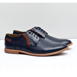 Bednarek Polish Shoes Miesten Brogues Bednarek Nahka Navy Blue Millo laivastonsininen 1