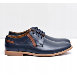Bednarek Polish Shoes Miesten Brogues Bednarek Nahka Navy Blue Millo tummansininen 2