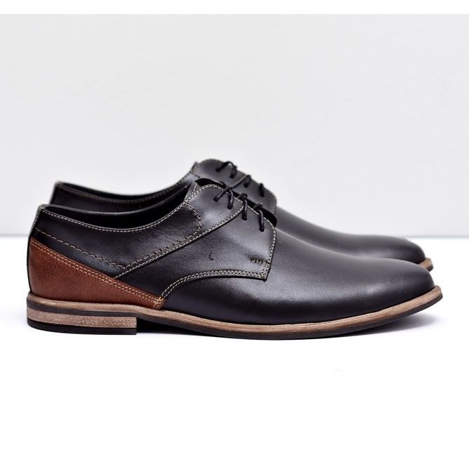 Bednarek Polish Shoes Miesten Brogues Bednarek Tyylikäs Nahka Musta Marcelo 2